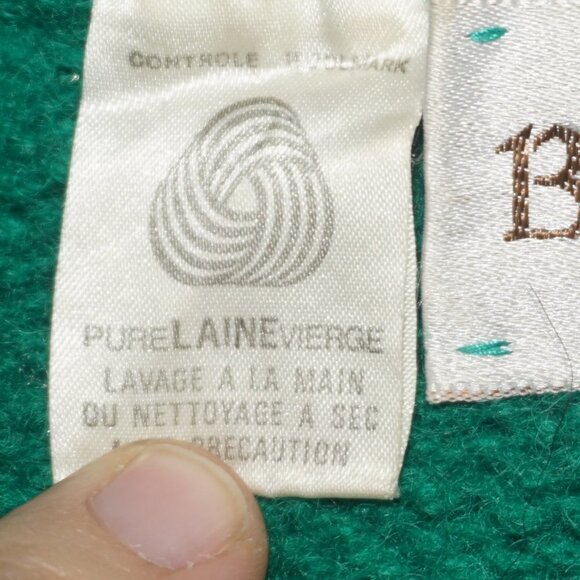 Vintage 60s Wool Cable Knit Sweater - Picture 4 of 7